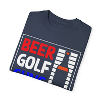 Unisex-T-Shirt aus stückgefärbtem Material