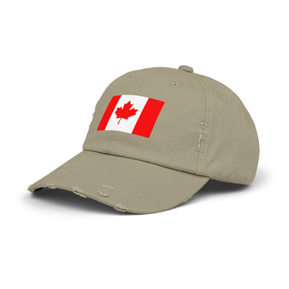 Unisex-Kappe mit abgenutztem Kanada-Flaggenmuster, lässige Mütze für Outdoor-Abenteuer, Fanartikel zum kanadischen Nationalstolz, Geschenkidee zum Canada Day, stylisches Sommeraccessoire