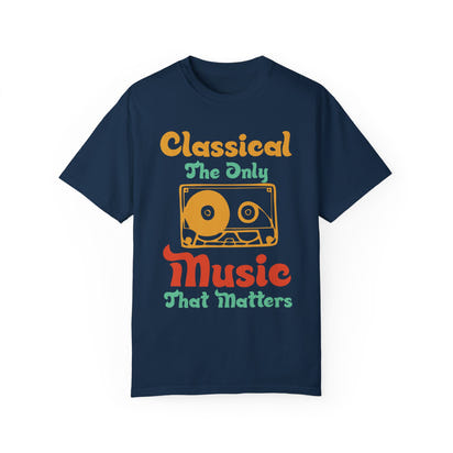 (Música)Camiseta unisex teñida en prenda