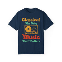 (Música)Camiseta unisex teñida en prenda