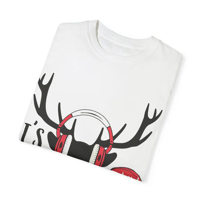Weihnachtliches Unisex-T-Shirt, stückgefärbt 1