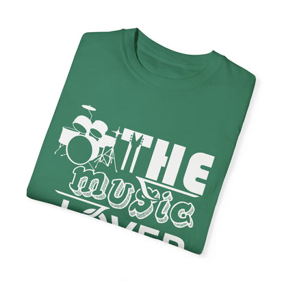 (Música)Camiseta unisex teñida en prenda