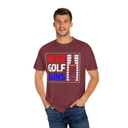 Unisex-T-Shirt aus stückgefärbtem Material