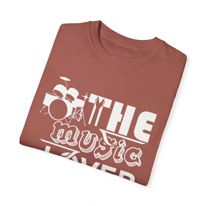 (Música)Camiseta unisex teñida en prenda
