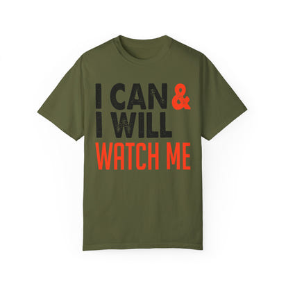 Unisex-T-Shirt aus stückgefärbtem Material