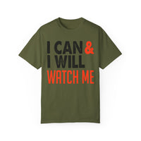 Unisex-T-Shirt aus stückgefärbtem Material