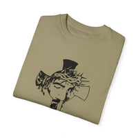 (Cristian) Unisex-T-Shirt aus stückgefärbtem Material