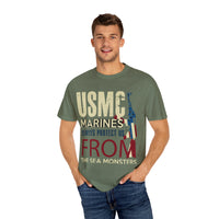 Camiseta unisex militar teñida en prenda