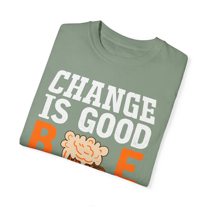 Unisex-T-Shirt aus stückgefärbtem Material