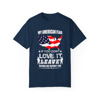 Militärisches Unisex-T-Shirt, stückgefärbt