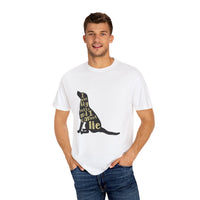 Unisex-T-Shirt aus stückgefärbtem Material