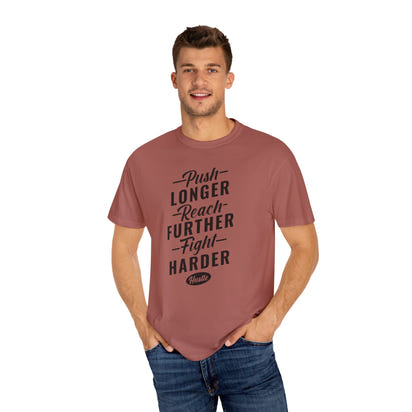 Unisex-T-Shirt aus stückgefärbtem Material