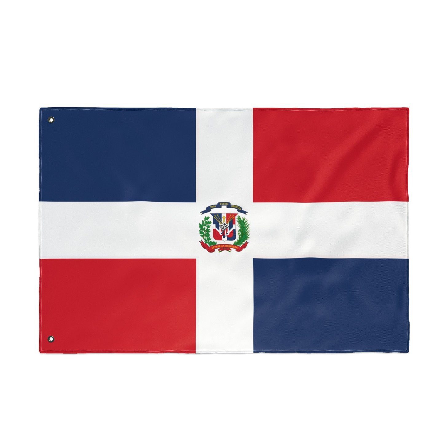 Bandera de República Dominicana de doble cara, decoración de exteriores, barbacoa de verano, orgullo nacional, hogar y jardín, eventos deportivos, regalos