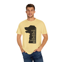 Unisex-T-Shirt aus stückgefärbtem Material