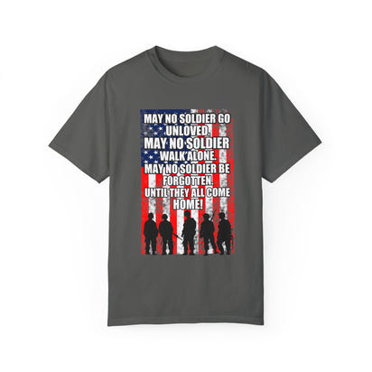 Militärisches Unisex-T-Shirt, stückgefärbt