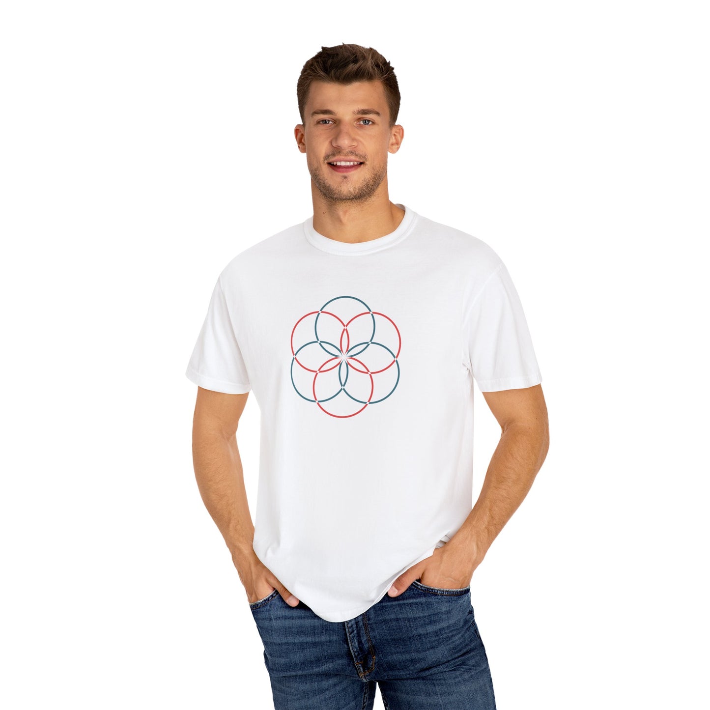 Geometry Unisex Garment-Dyed T-shirt