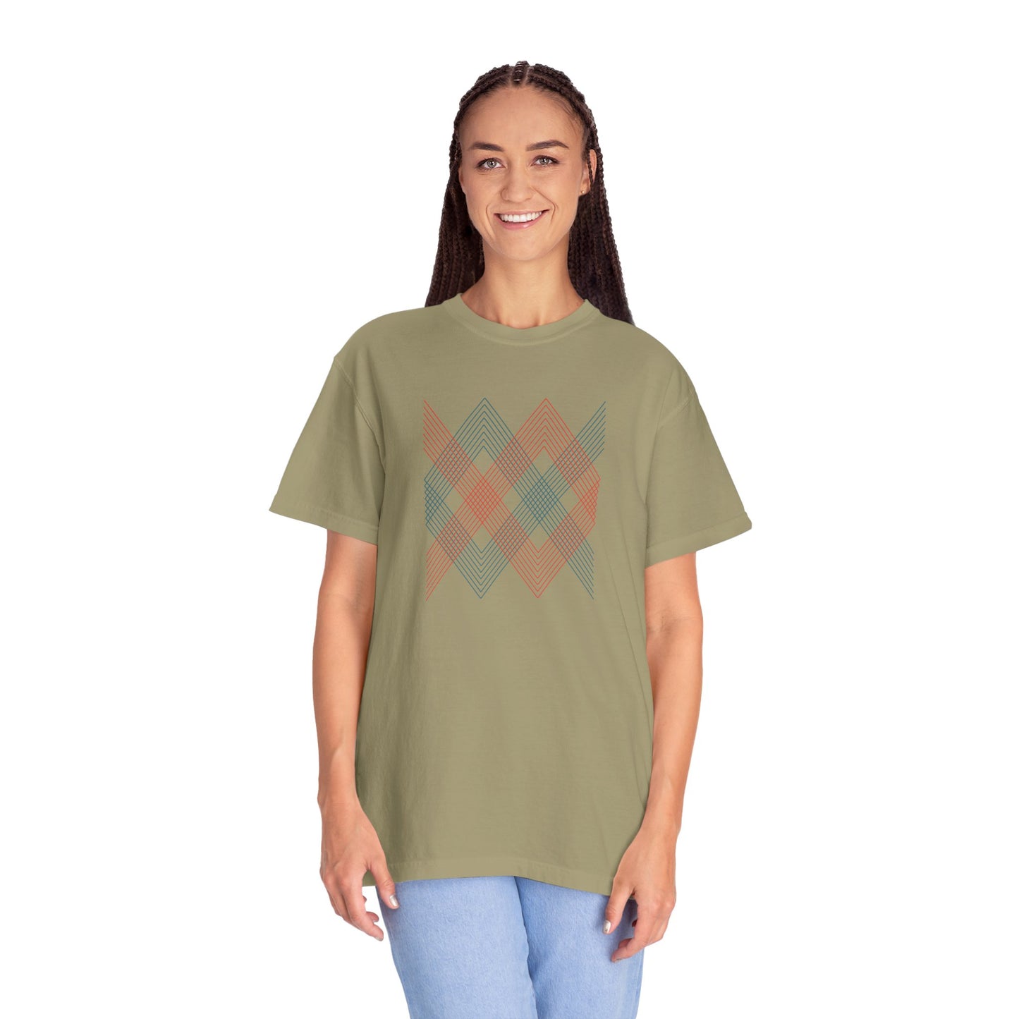 Geometry Unisex Garment-Dyed T-shirt