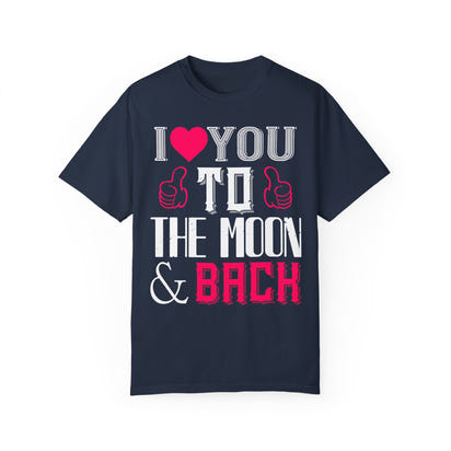 (Valentinstag) Unisex-T-Shirt aus stückgefärbtem Material