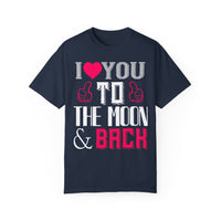 (Valentinstag) Unisex-T-Shirt aus stückgefärbtem Material