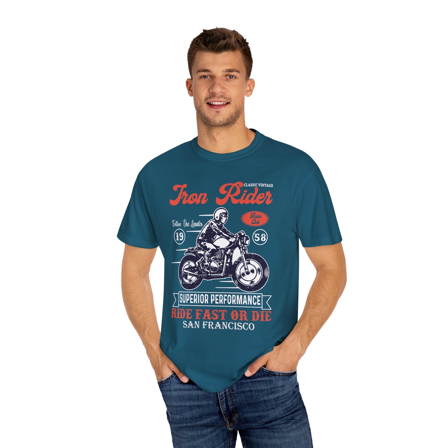 (Motorbike) Unisex Garment-Dyed T-shirt