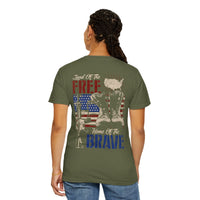 Militärisches Unisex-T-Shirt, stückgefärbt