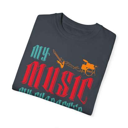 (Música)Camiseta unisex teñida en prenda