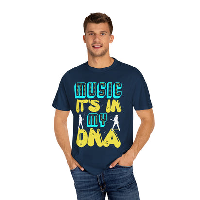 (Música)Camiseta unisex teñida en prenda