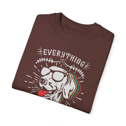 Unisex-T-Shirt aus stückgefärbtem Material