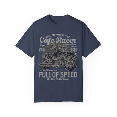 (Motorrad) Unisex-T-Shirt, stückgefärbt