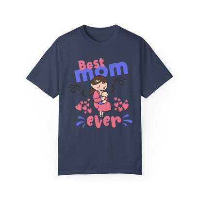 Unisex-T-Shirt aus stückgefärbtem Material