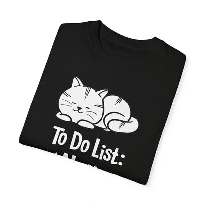 Unisex-T-Shirt aus stückgefärbtem Material