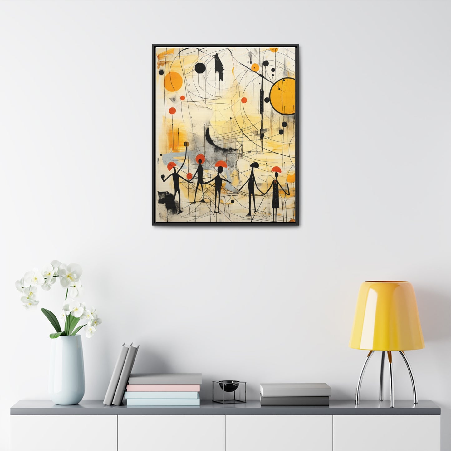 "Civilization" Gallery Canvas Wraps, Vertical Frame