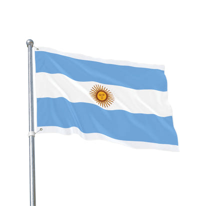 Bandera argentina de doble cara, decoración artesanal para el hogar, decoración de exteriores, pancarta para eventos deportivos, regalo único para los amantes de las banderas.