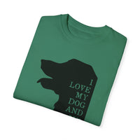 Unisex-T-Shirt aus stückgefärbtem Material