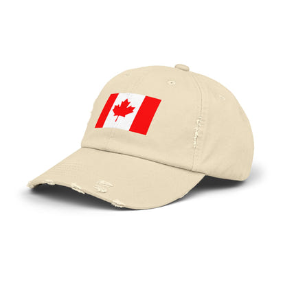 Unisex-Kappe mit abgenutztem Kanada-Flaggenmuster, lässige Mütze für Outdoor-Abenteuer, Fanartikel zum kanadischen Nationalstolz, Geschenkidee zum Canada Day, stylisches Sommeraccessoire