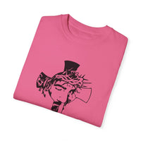 (Cristian) Unisex-T-Shirt aus stückgefärbtem Material