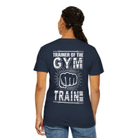 Camiseta unisex teñida de fitness (diseño en la espalda) 10