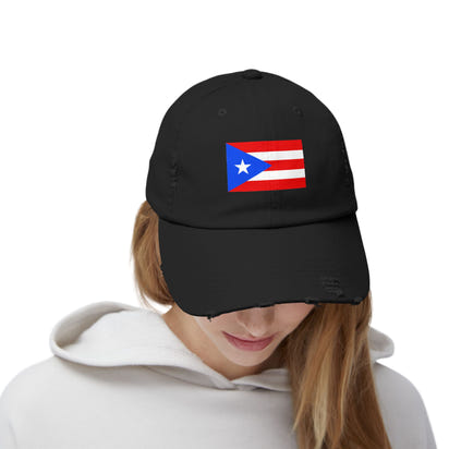 Puerto-Rico-Cap im Used-Look | Unisex-Cap | Lässige Sommermütze | Outdoor-Ausrüstung | Flaggenmütze | Perfektes Geschenk für die Feiertage