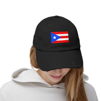 Puerto-Rico-Cap im Used-Look | Unisex-Cap | Lässige Sommermütze | Outdoor-Ausrüstung | Flaggenmütze | Perfektes Geschenk für die Feiertage