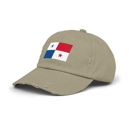 Panama-Flagge-Cap im Used-Look, Unisex-Freizeitmütze, Outdoor-Ausrüstung, Geschenk für Reisende, Sommeraccessoire, Sportmütze