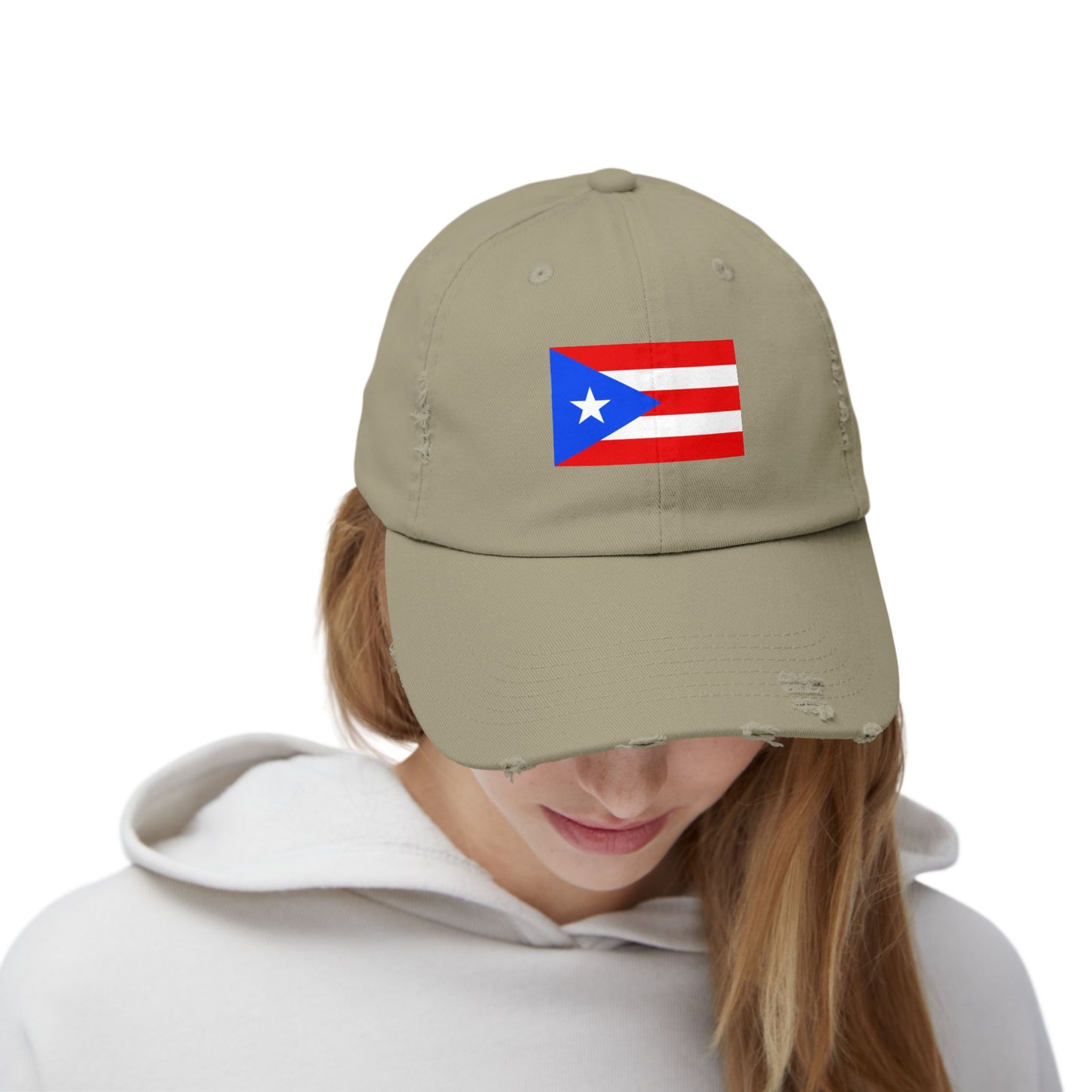 Puerto-Rico-Cap im Used-Look | Unisex-Cap | Lässige Sommermütze | Outdoor-Ausrüstung | Flaggenmütze | Perfektes Geschenk für die Feiertage