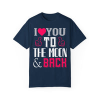 (Valentinstag) Unisex-T-Shirt aus stückgefärbtem Material