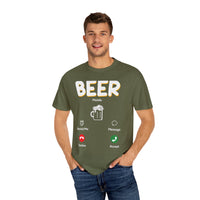Unisex-T-Shirt mit Alkohol-Motiv, stückgefärbt