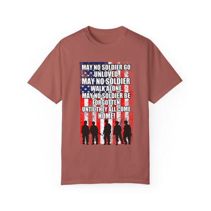 Militärisches Unisex-T-Shirt, stückgefärbt