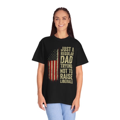 Unisex-T-Shirt mit Papa-Humor, lustiges Papa-Shirt, Vatertagsgeschenk, Freizeit-T-Shirt, patriotische Kleidung für Väter