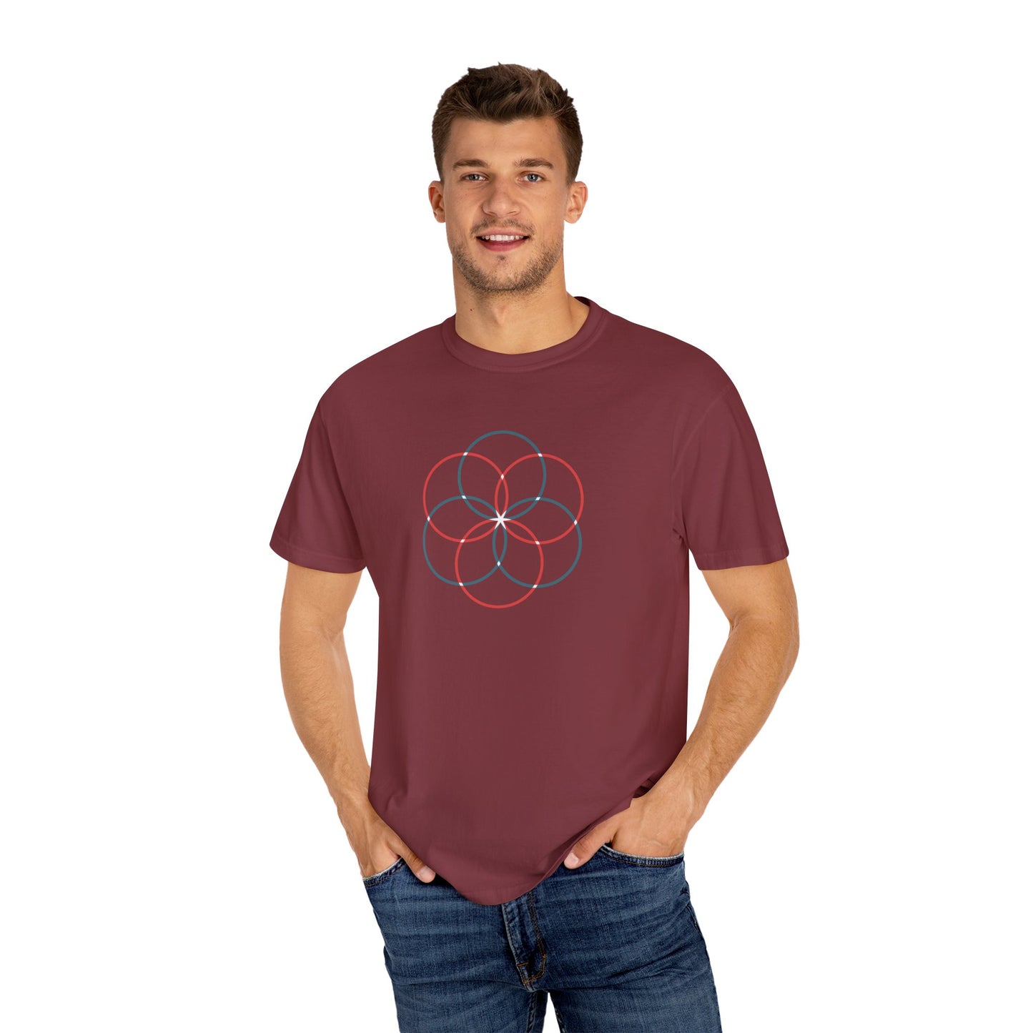 Geometry Unisex Garment-Dyed T-shirt