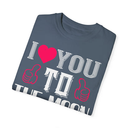 (Valentinstag) Unisex-T-Shirt aus stückgefärbtem Material