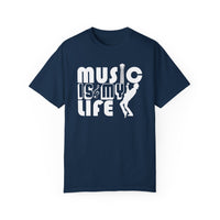 (Música)Camiseta unisex teñida en prenda