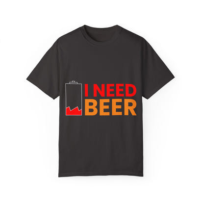 Unisex-T-Shirt aus stückgefärbtem Material