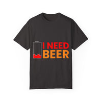 Unisex-T-Shirt aus stückgefärbtem Material